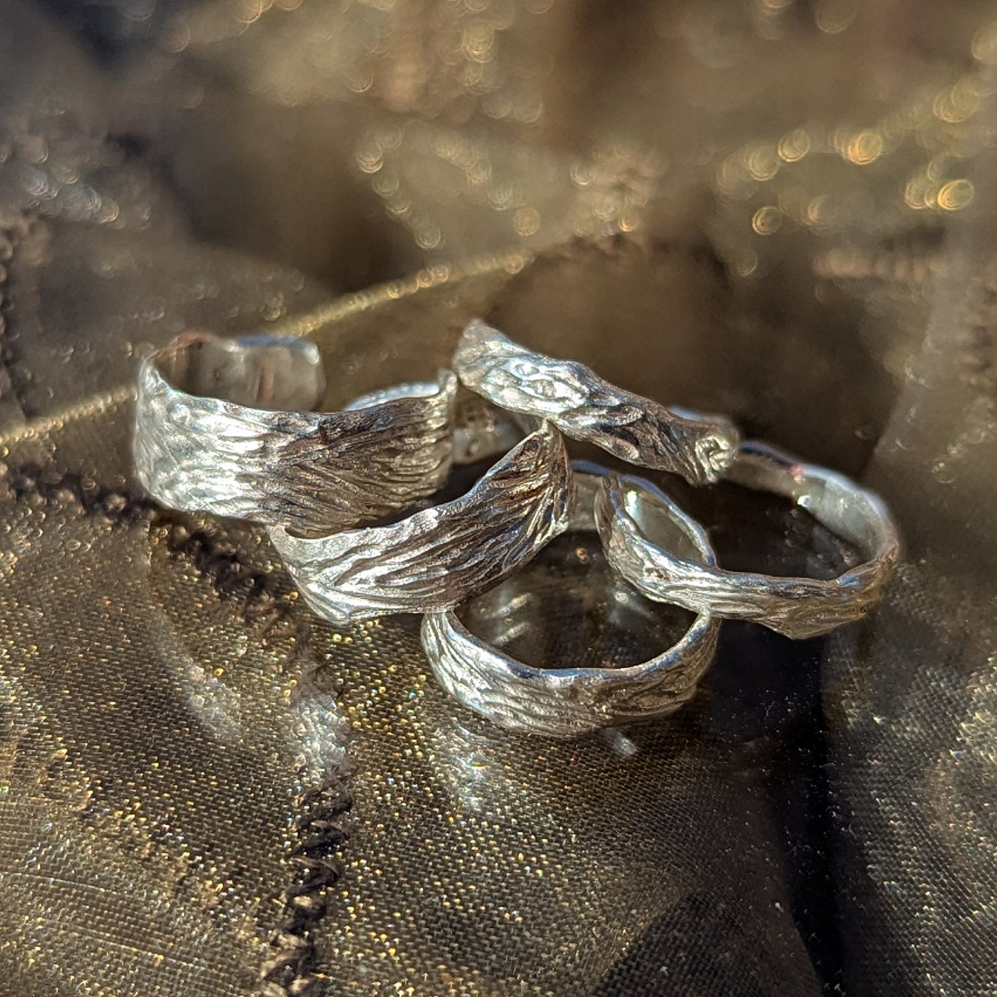 Silver Branch ear cuff