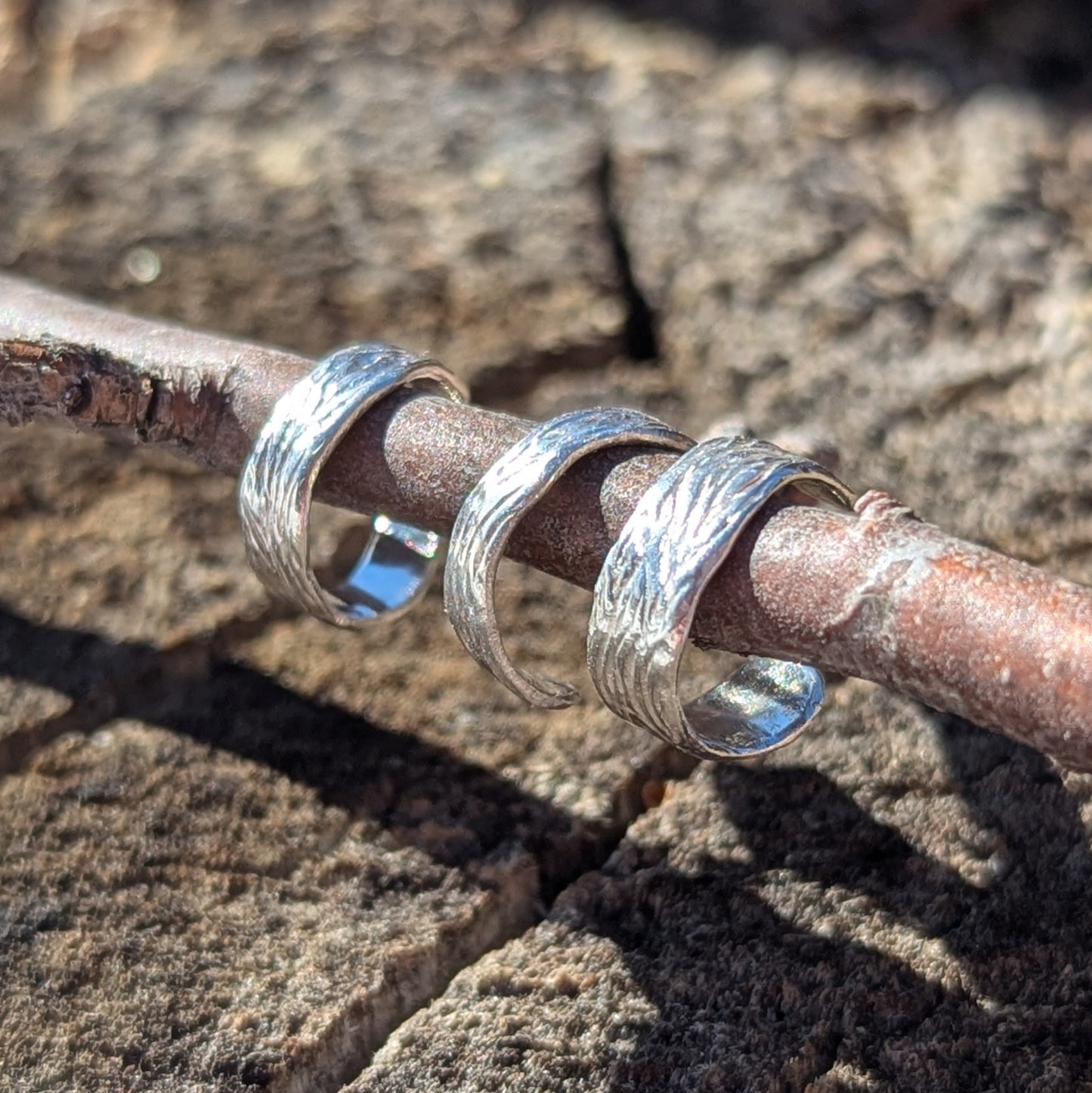 Silver Branch ear cuff